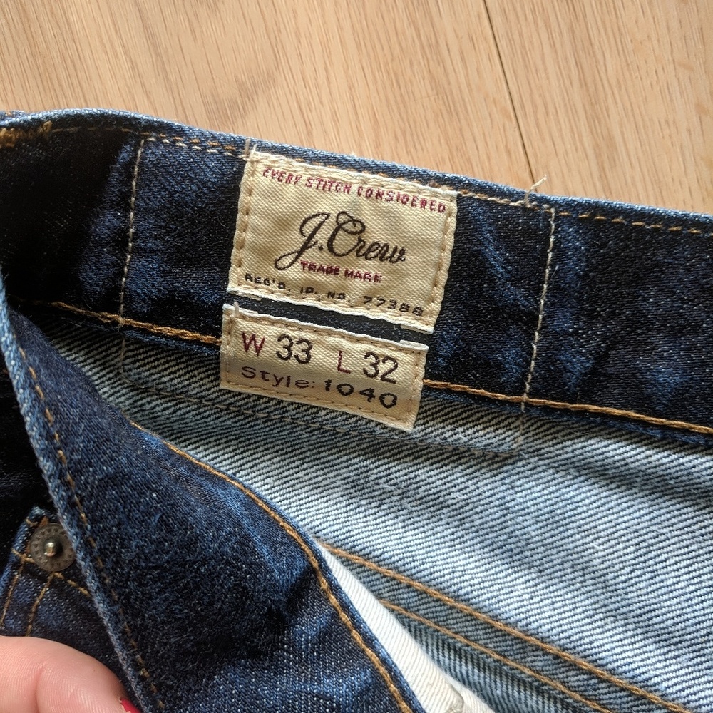 J Crew Mens Jeans Style 1040 Size 33x32